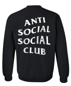 anti social social club black color Sweatshirt