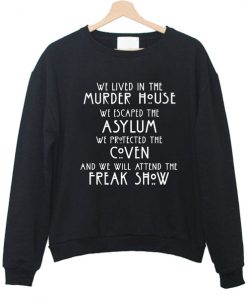 american horror sweatshirt