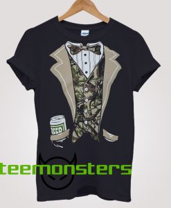 Black Camo Tuxedo T-shirt