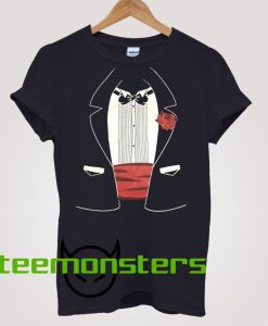 Black Vintage Tuxedo T-shirt