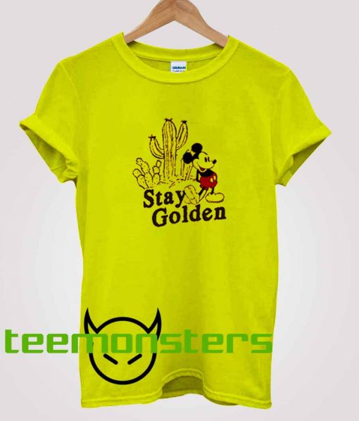 Mickey Mouse Stay Golden T-shirt