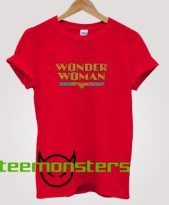 Wonder Woman Font T-shirt