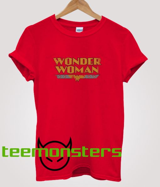 Wonder Woman Font T-shirt