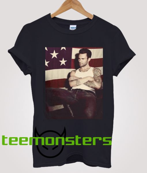 Adam Levine American Flag T-Shirt