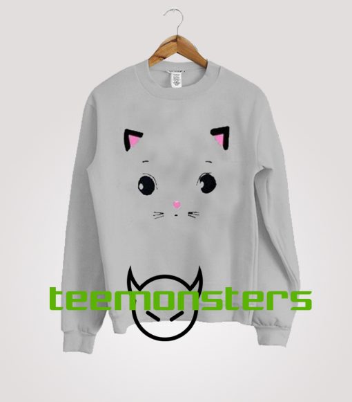 Face Cat Cute Sweatshirt