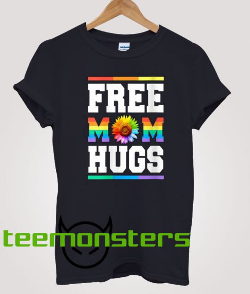 Free Mom Hugs Rainbow T-shirt