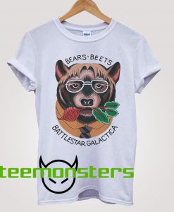 Funny Bears Beets Battlestar Galactica T-Shirt