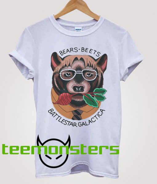 Funny Bears Beets Battlestar Galactica T-Shirt