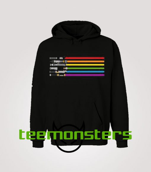 Lightsaber Rainbow Star Wars Hoodie