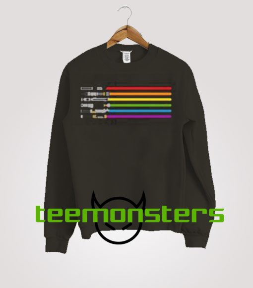 Lightsaber Rainbow Star Wars Sweatshirt