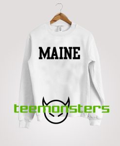 Maine Chest Logo Font Sweatshirt