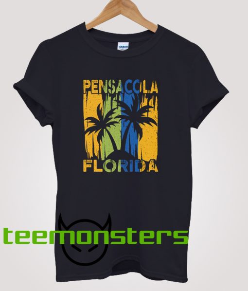 Pensacola Florida Beach Palm Trees T-shirt