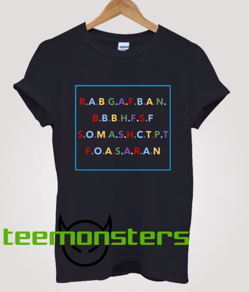 Rabgafban Alphabet T-Shirt