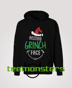 Resting Grinch Face Christmas Hoodie