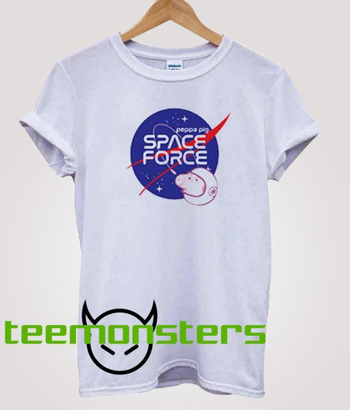 Space Force Funny Peppa Pig T-Shirt