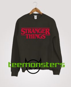 Stranger Things Font Netflix Sweatshirt