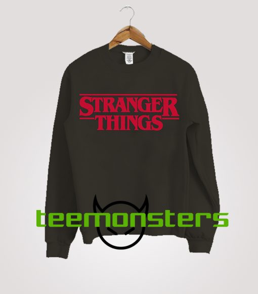 Stranger Things Font Netflix Sweatshirt