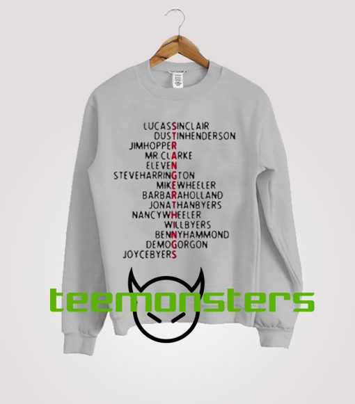 Stranger Things Name Sweatshirt