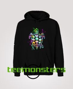 Turtle Watercolor Splash Love Sea Hoodie