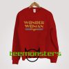 Wonder Woman Vintage Font Logo Sweatshirt