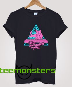 Cats On Synthesizers In Space Neon T-shirt