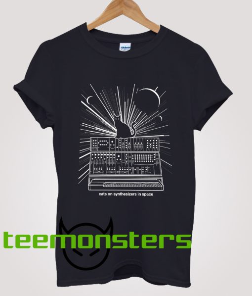 Cats On Synthesizers In Space T-shirt