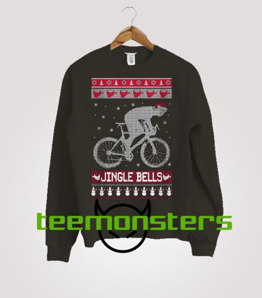 Cycling Christmas Sweatshirt