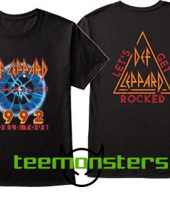 Def Leppard 2-sided 1992 World Tour T-shirt