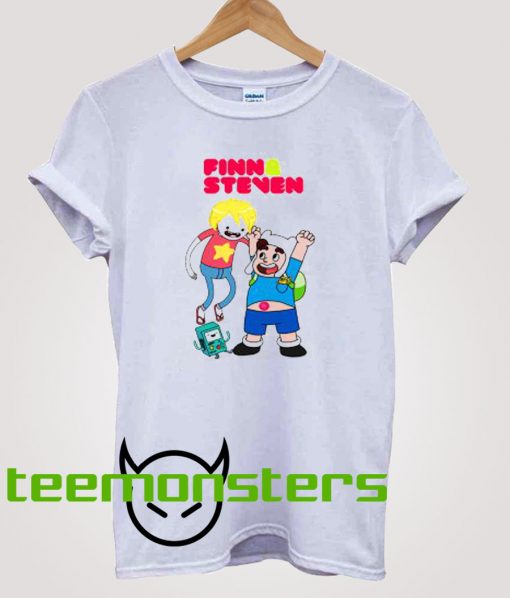 Finn And Steven Universe Character T-Shirt