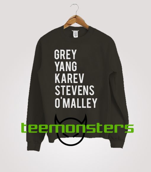 Grey Sloan Memorial Hospital Cast Sweatshirt