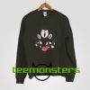 Halloween Black Monster Face Sweatshirt