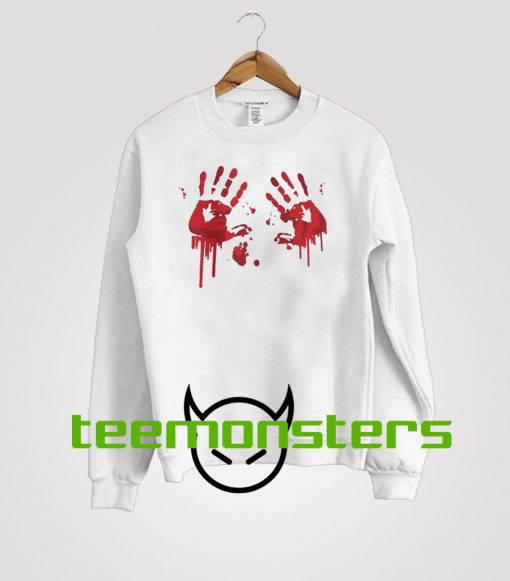 Halloween Bloody Hands Sweatshirt