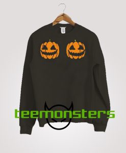 Halloween Pumpkin Boobs Sweatshirt