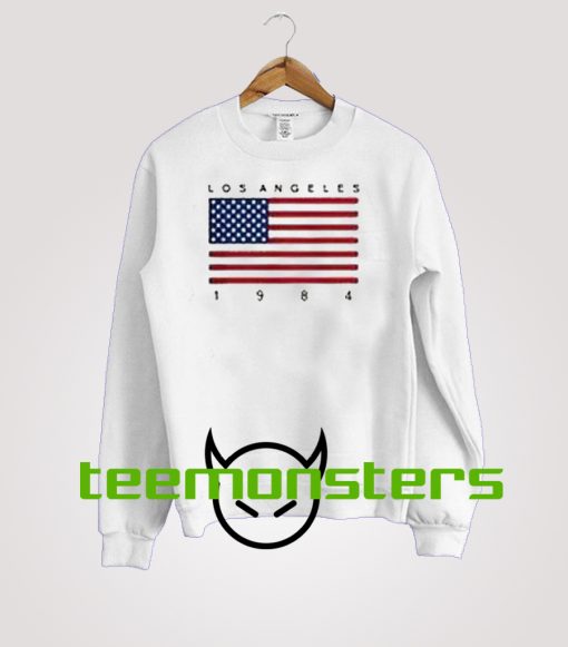 Los Angeles 1984 USA Flag Sweatshirt