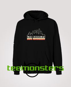 Los Angeles Skyline Vintage Hoodie