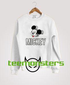 Mickey Mouse Head Spell Out Sweatshirt