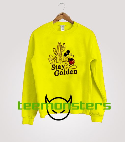 Mickey Mouse Stay Golden Sweatshirt