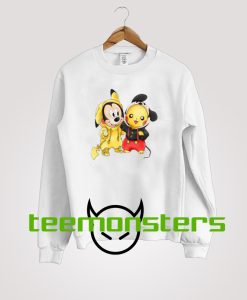 Mickey Mouse and Pikachu Sweatshirt