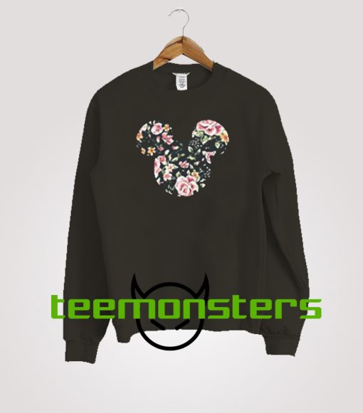 Minga London Mickey Mouse Floral Sweatshirt