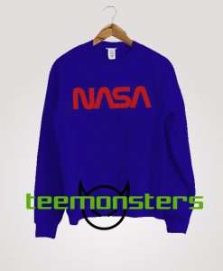 NASA Worm Logo Red Sweatshirt