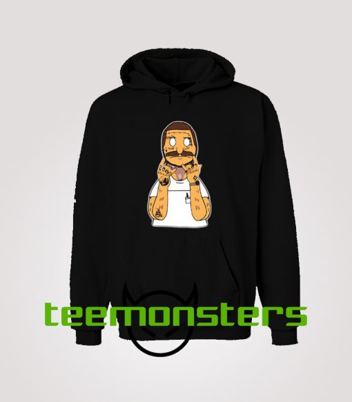 Post Malone Cartoon Parody Hoodie