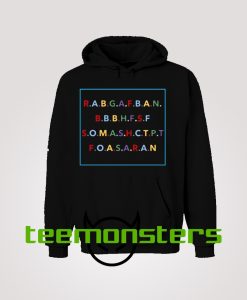 Rabgafban Alphabet Hoodie