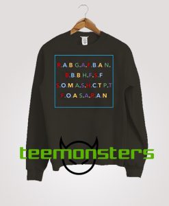 Rabgafban Alphabet Sweatshirt