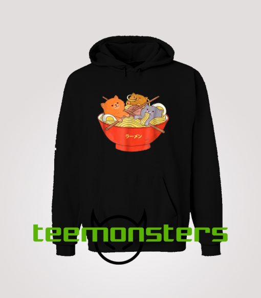 Ramen and cats Hoodie