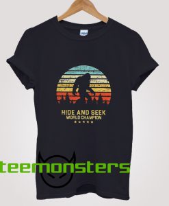 Retro Bigfoot Hide Seek World Champion T-Shirt