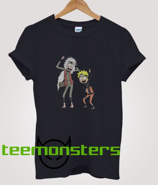 Rick And Morty Naruto Parody T-Shirt