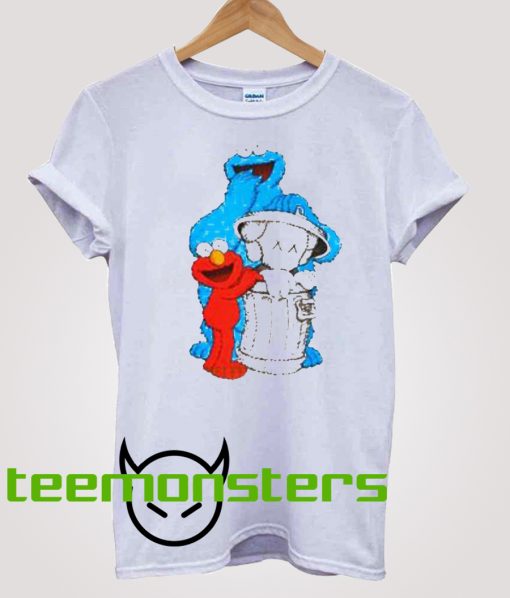 Sesame Street Elmo Cookie Monster T-Shirt