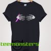 Skeleton Hands Breast Cancer T-Shirt