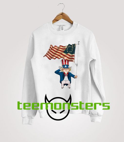 Stand Up For Betsy Ross Man Flag Sweatshirt