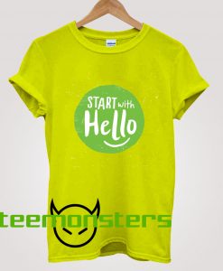 Start With Hello Sandy Promise T-Shirt